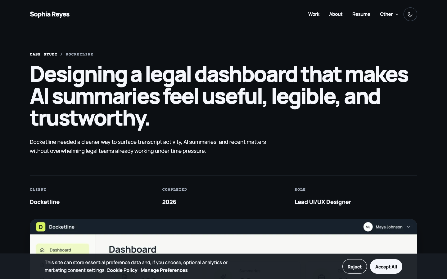 Alba website template preview 8