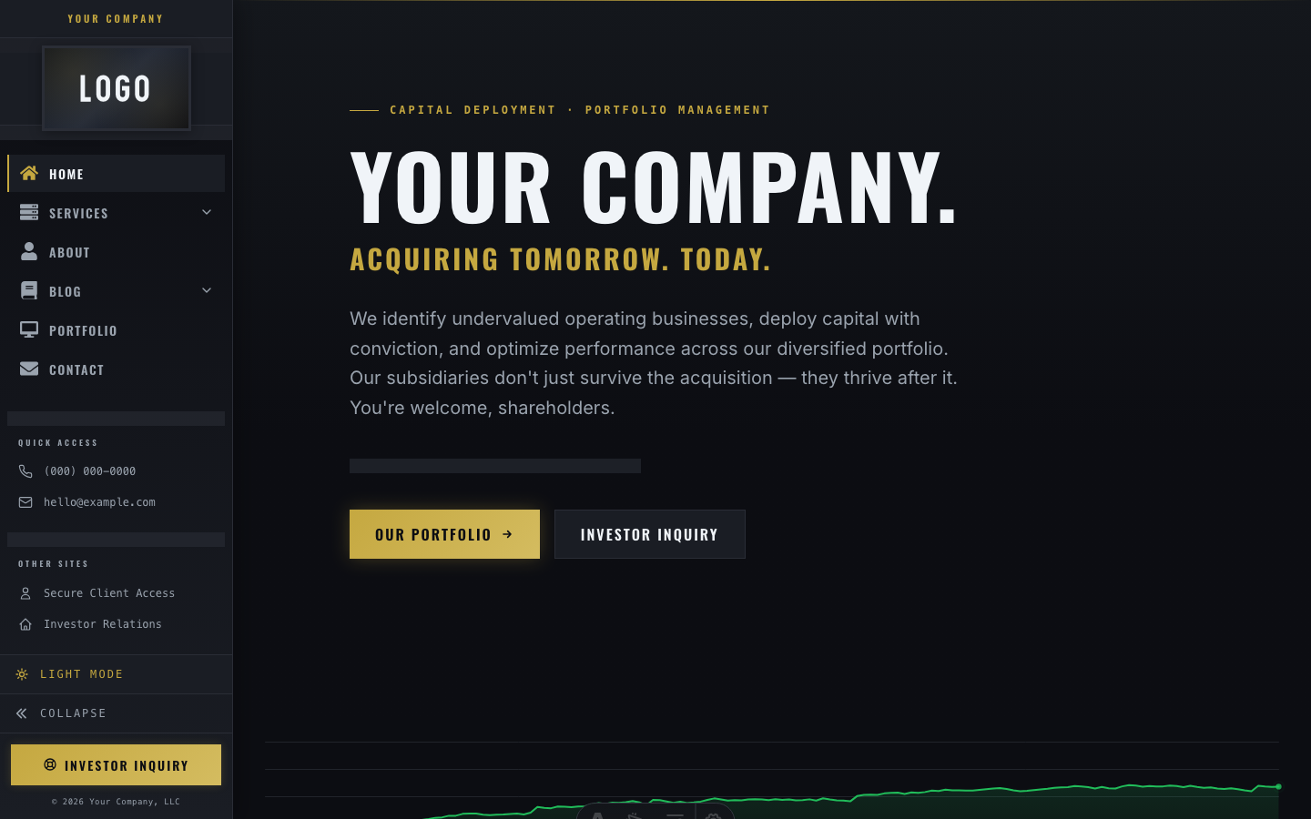 Apex Services website template — page 2