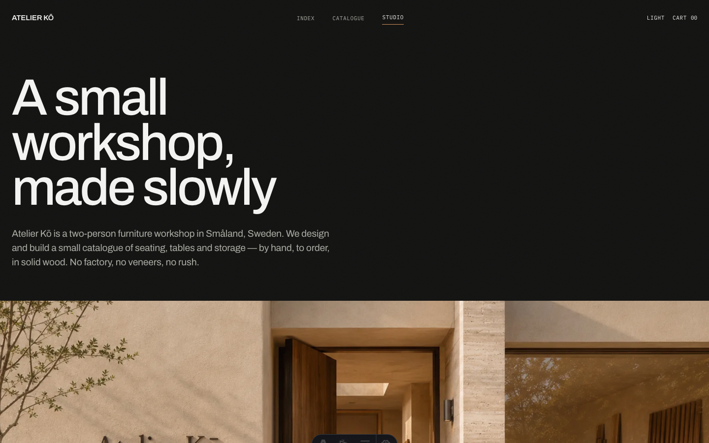 Atelier Ko website template — page 3