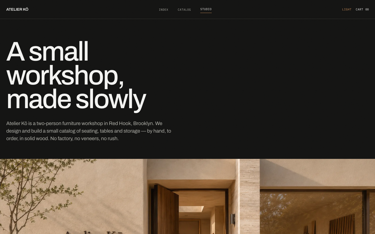 Atelier Ko website template preview 3