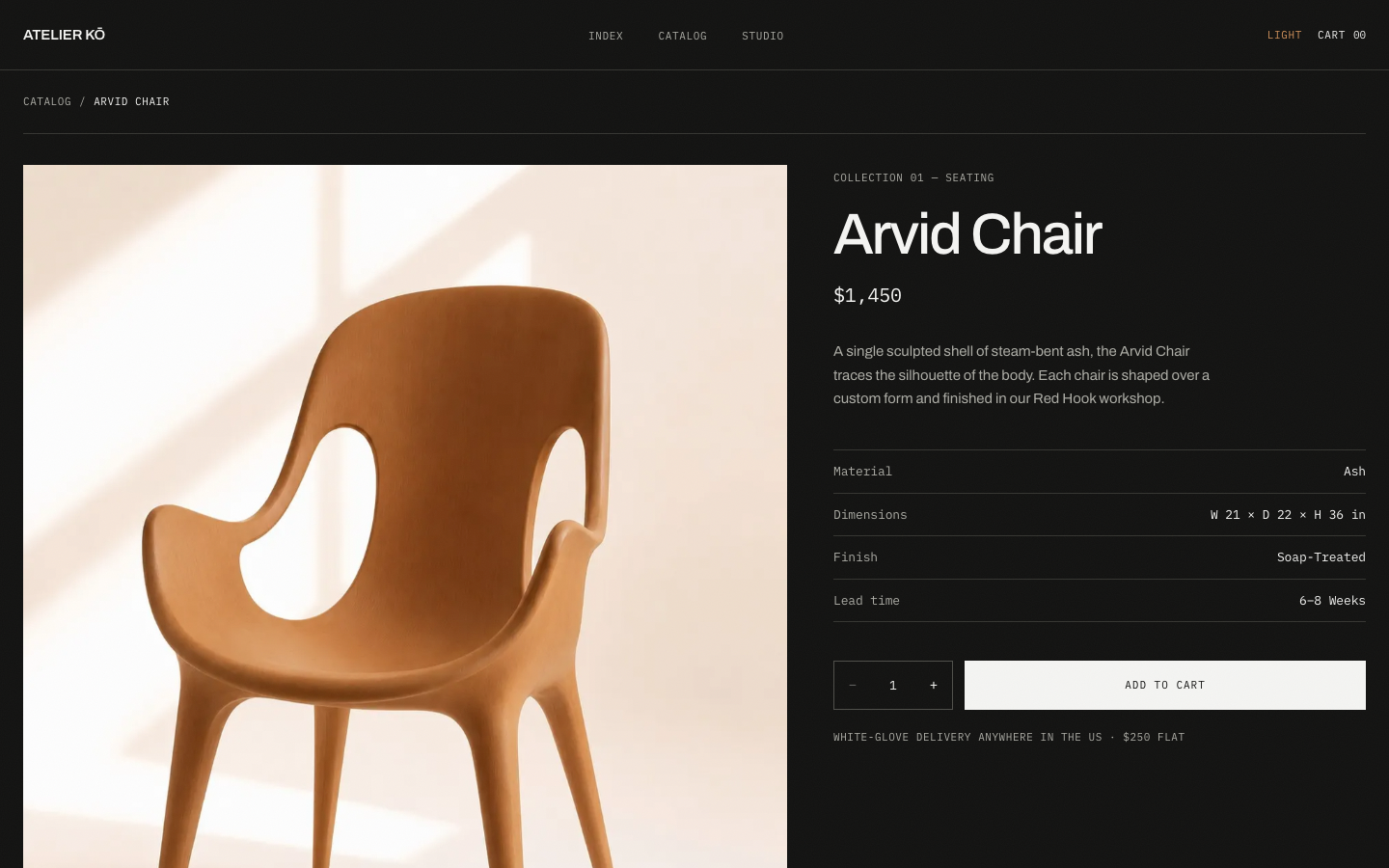 Atelier Ko website template preview 5