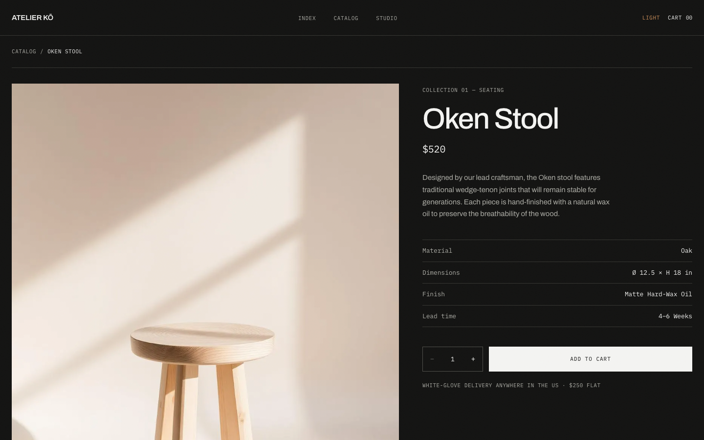 Atelier Ko website template preview 8