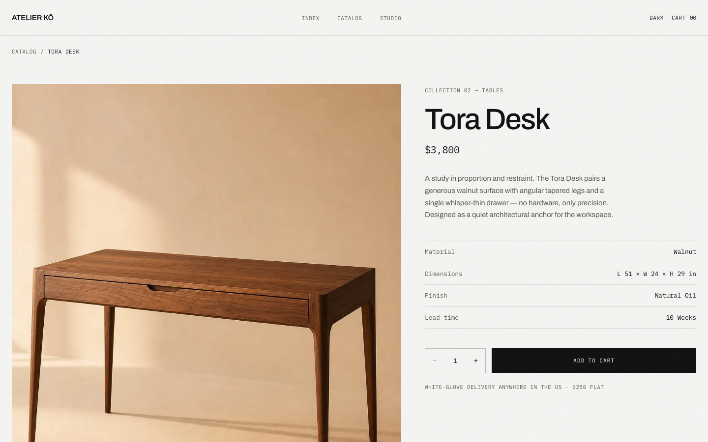 Atelier Ko website template preview 9