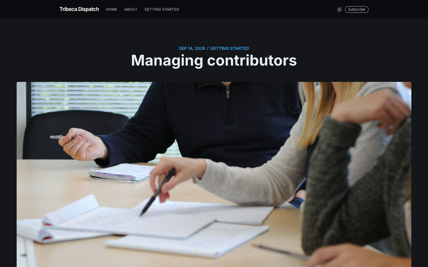 Casper website template preview 4