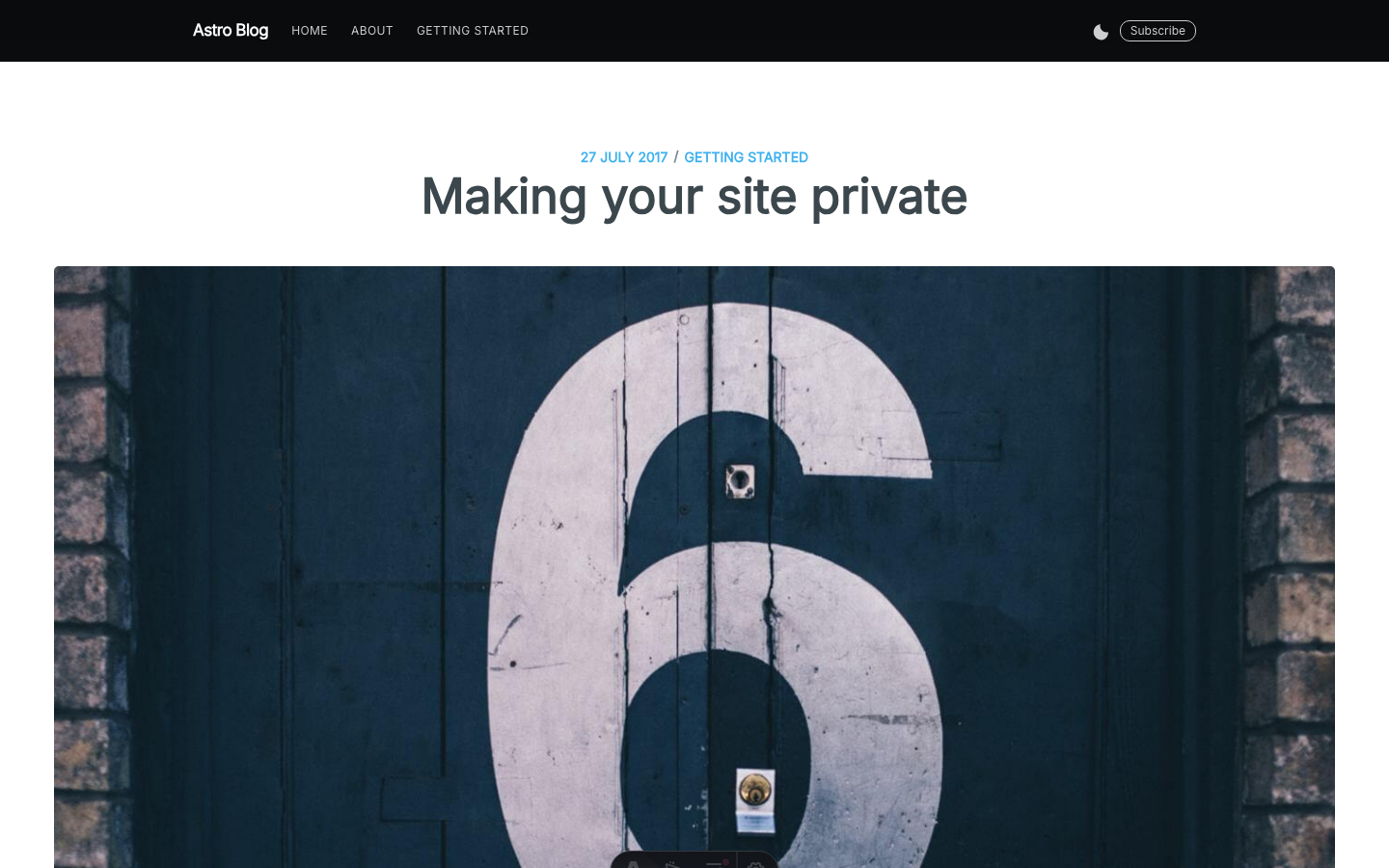 Casper website template — page 5