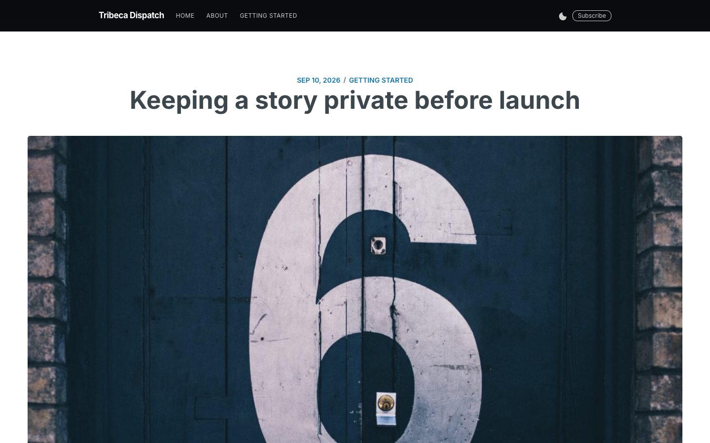 Casper website template preview 5