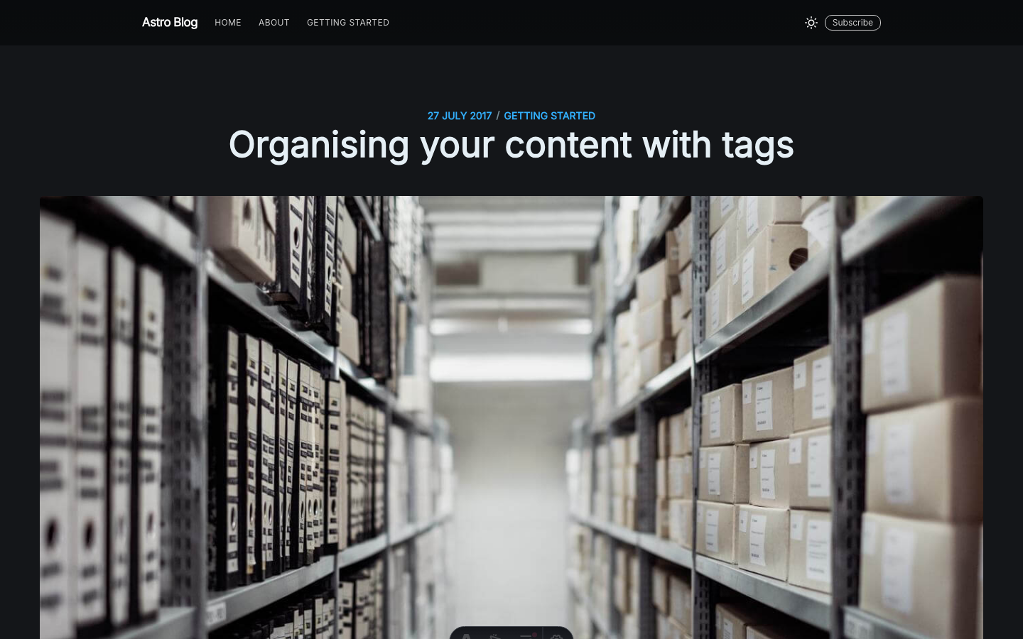 Casper website template — page 8