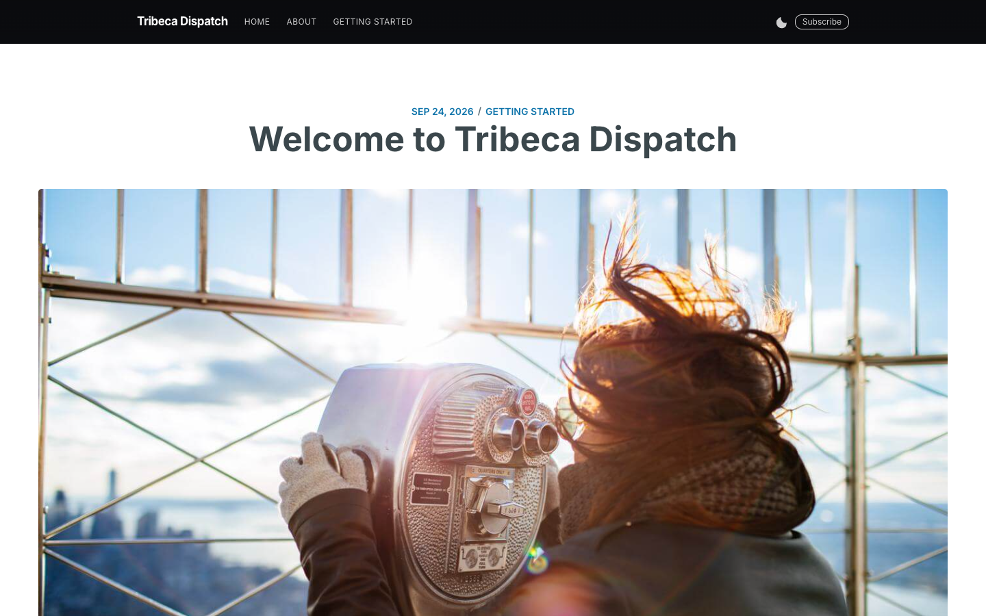 Casper website template preview 9