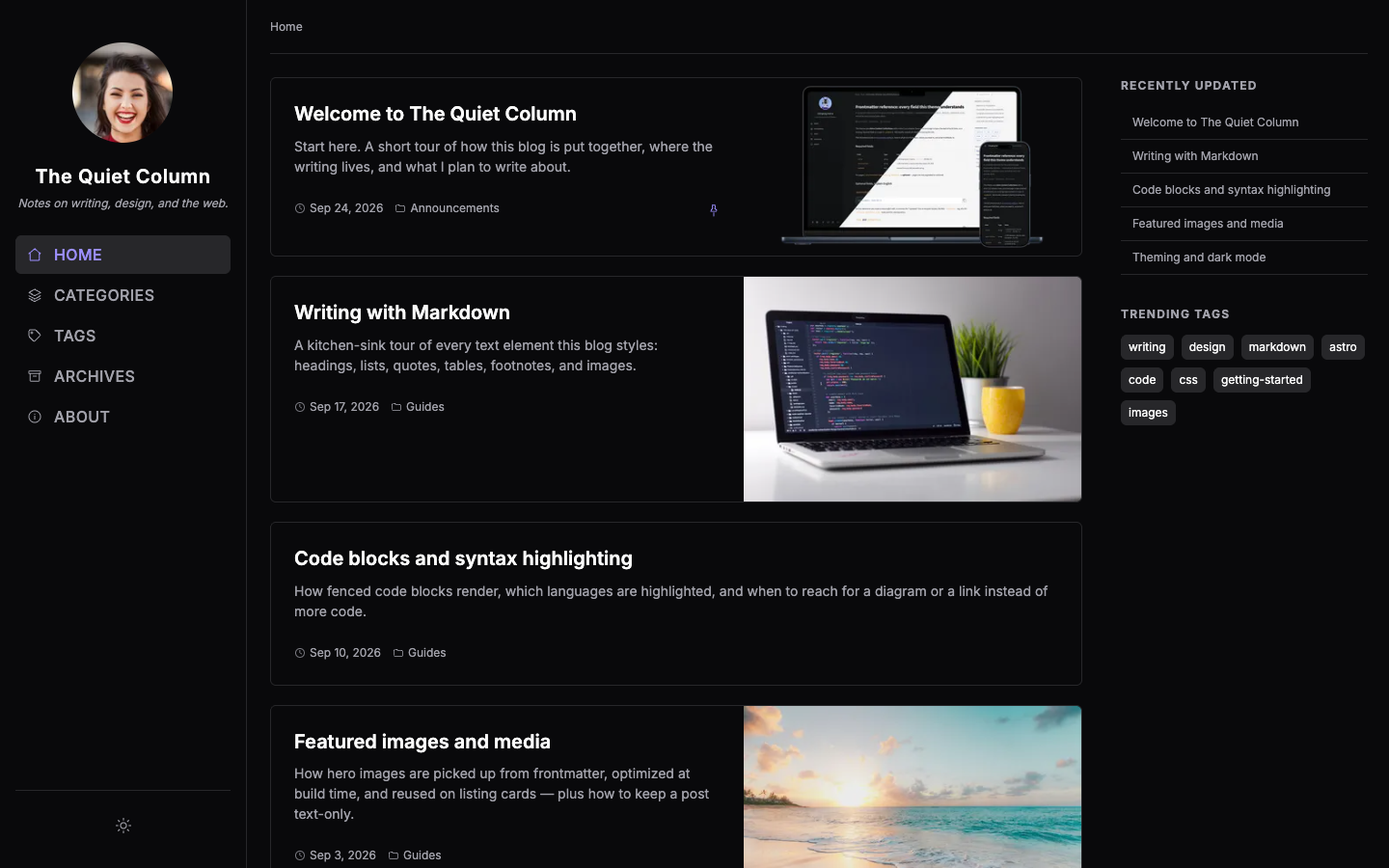 Chirping website template preview 2