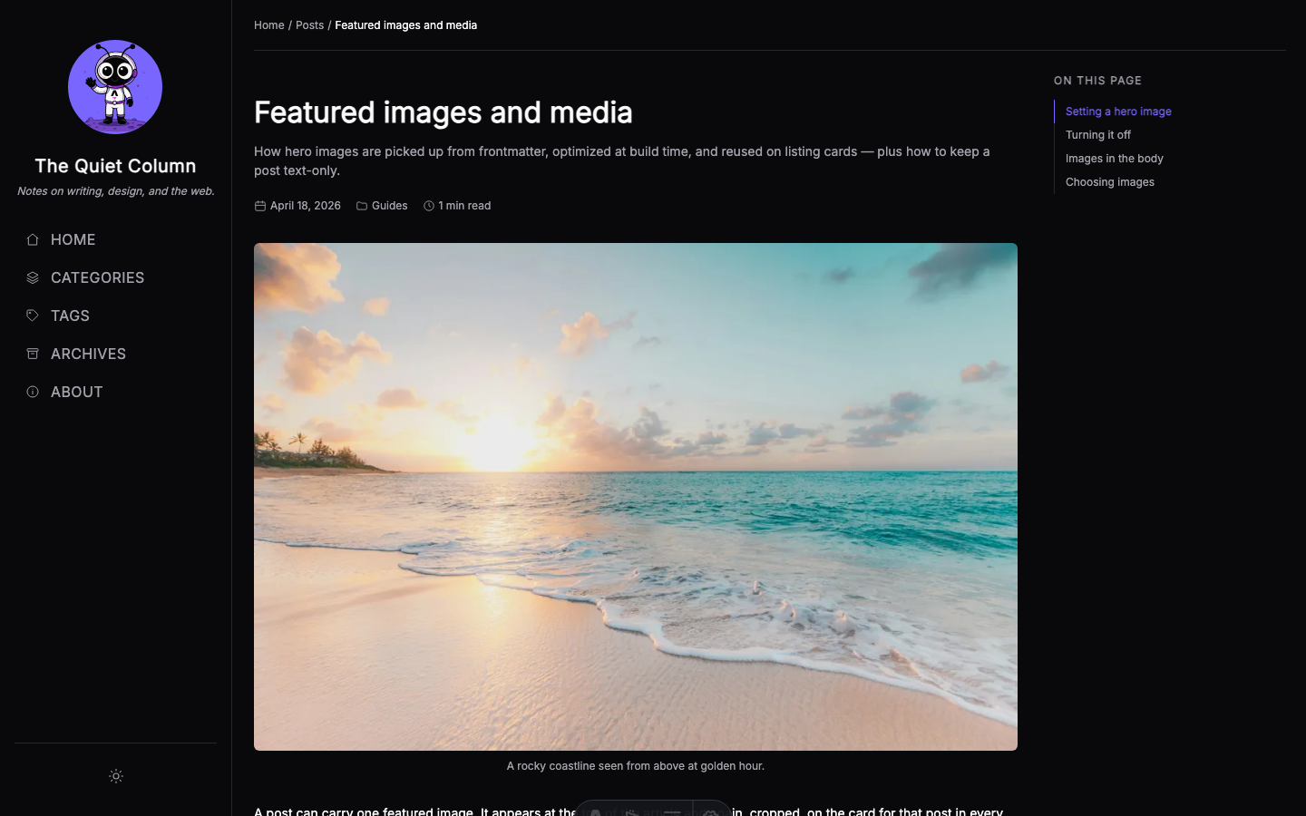 Chirping website template — page 6