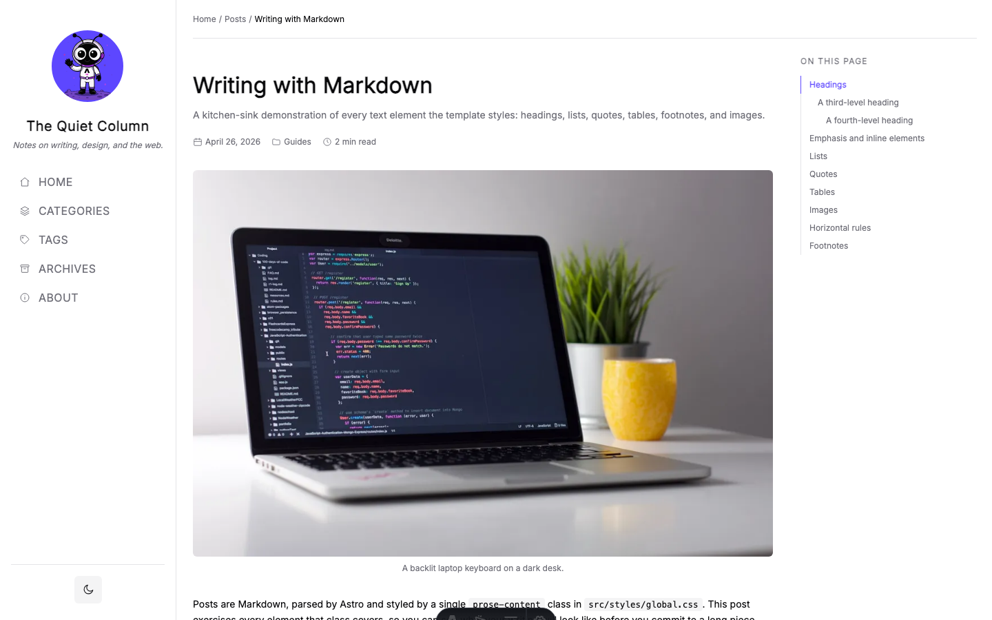 Chirping website template — page 8