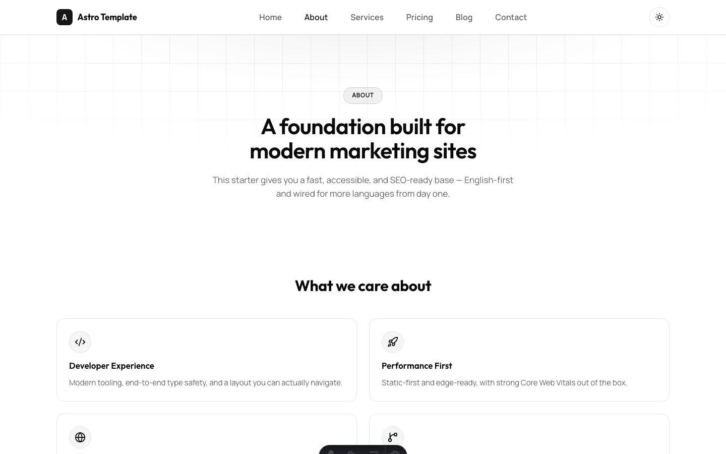 Cloudflare-Style SaaS Site website template — page 3