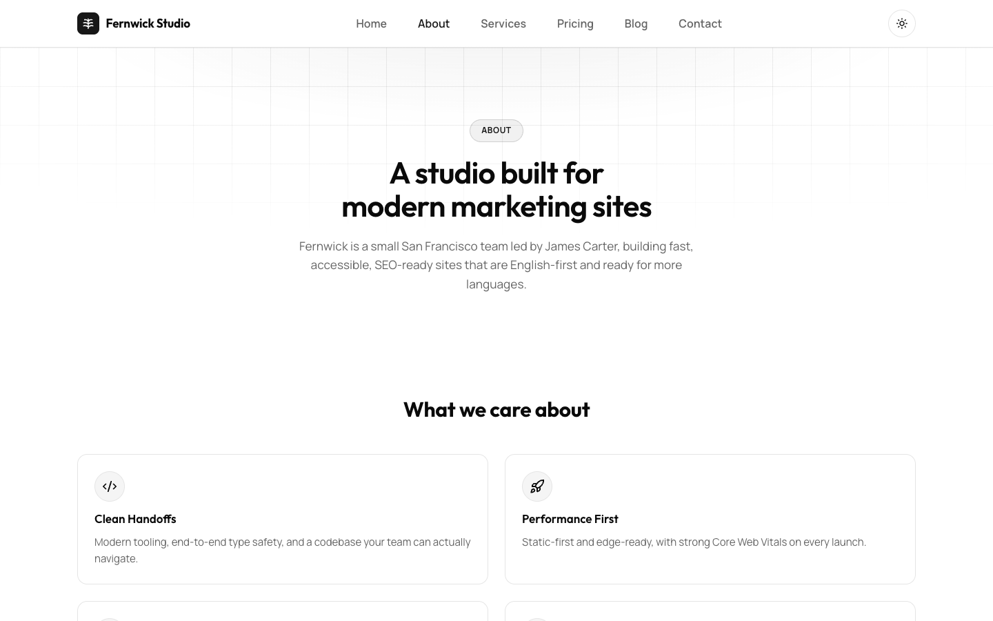 Cloudflare-Style SaaS Site website template preview 3