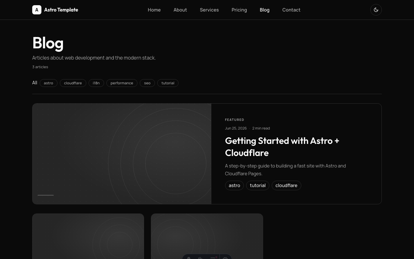 Cloudflare-Style SaaS Site website template — page 4
