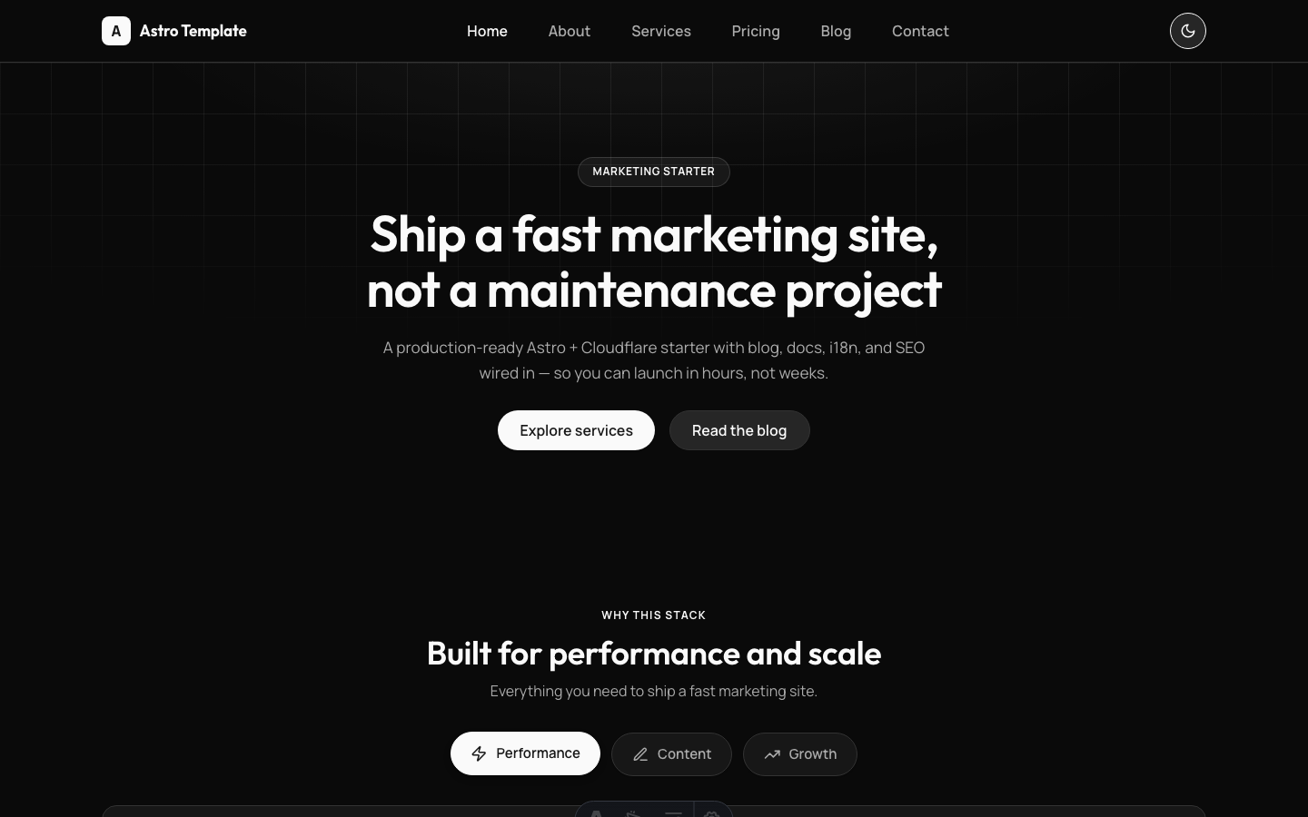 Cloudflare-Style SaaS Site website template — page 2