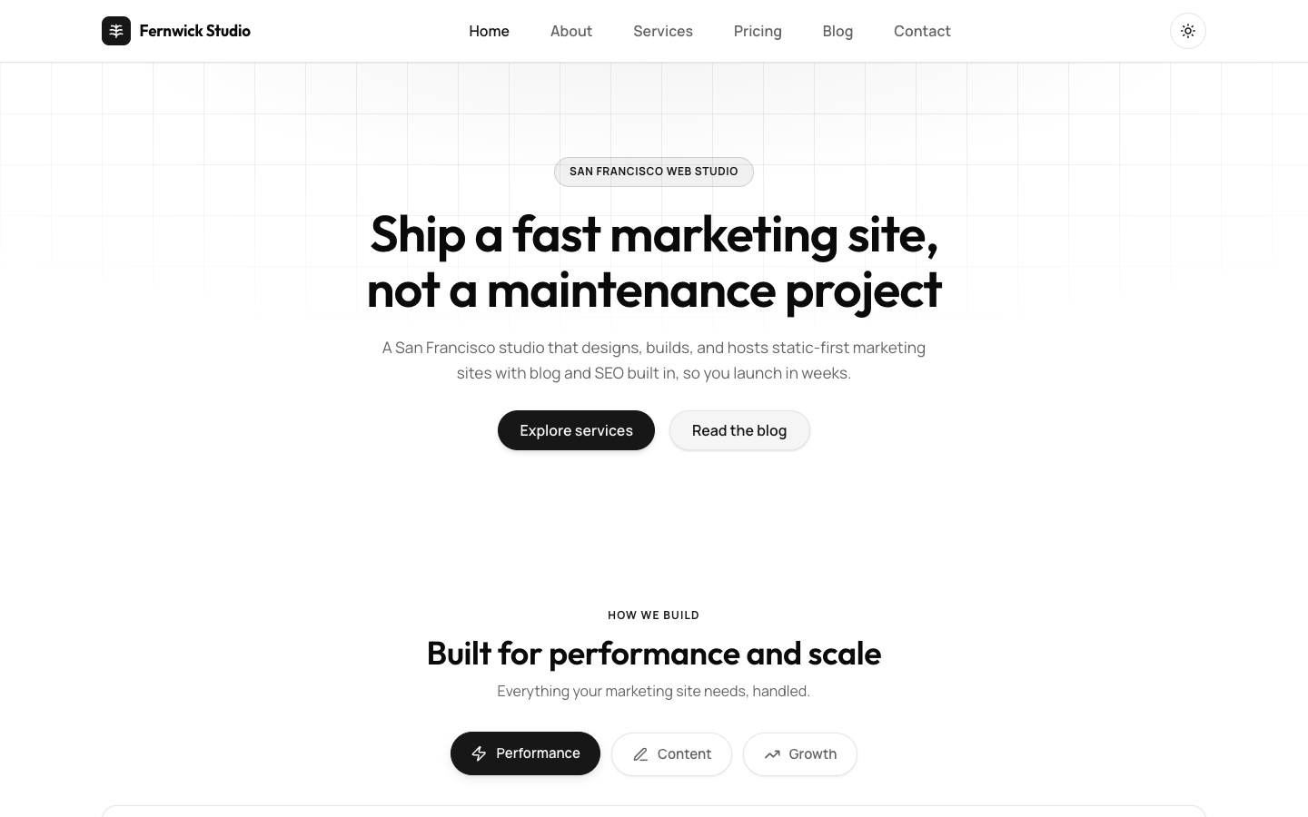 Cloudflare-Style SaaS Site website template preview