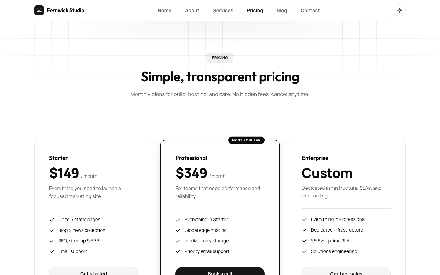 Cloudflare-Style SaaS Site website template preview 6