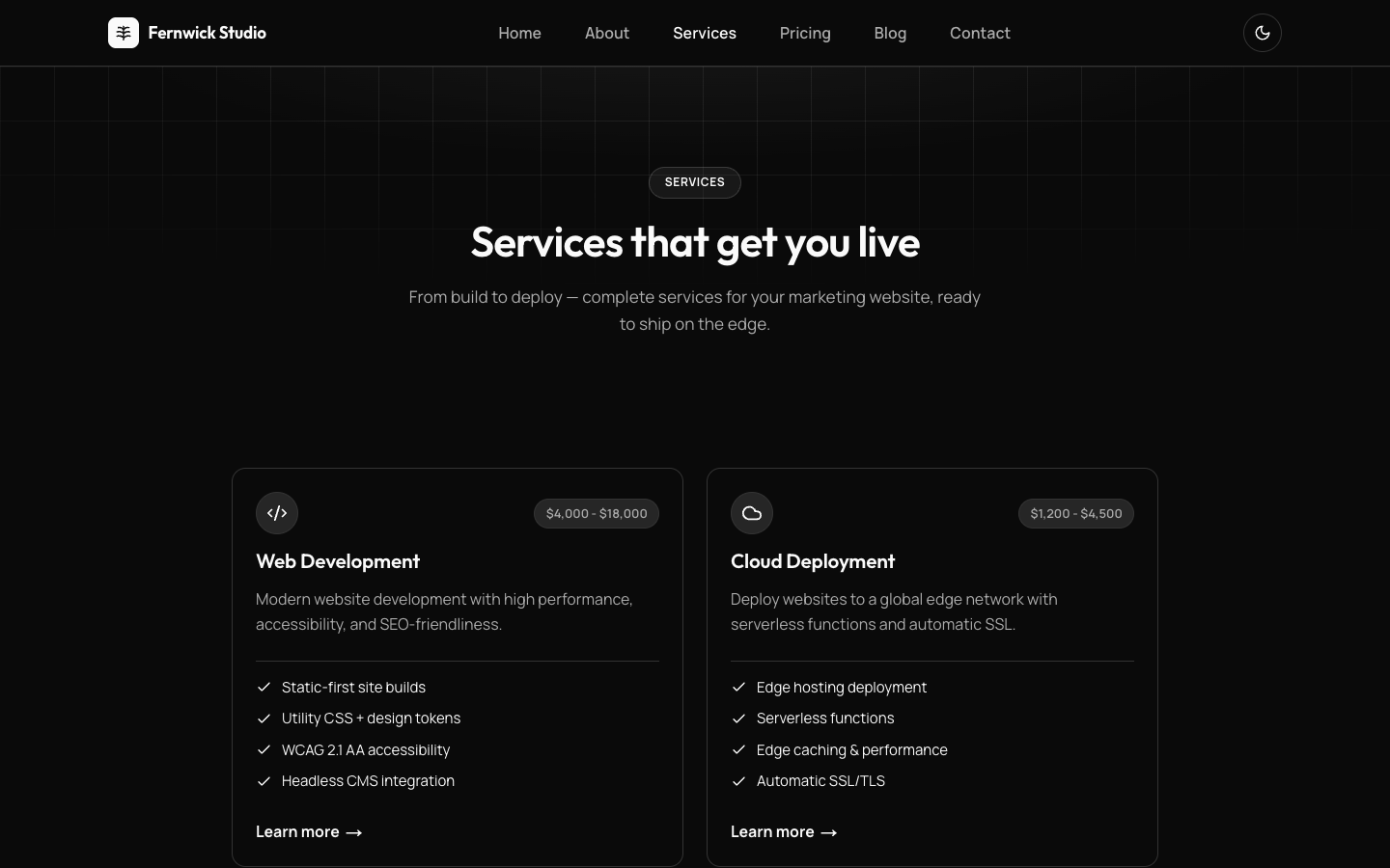 Cloudflare-Style SaaS Site website template preview 8