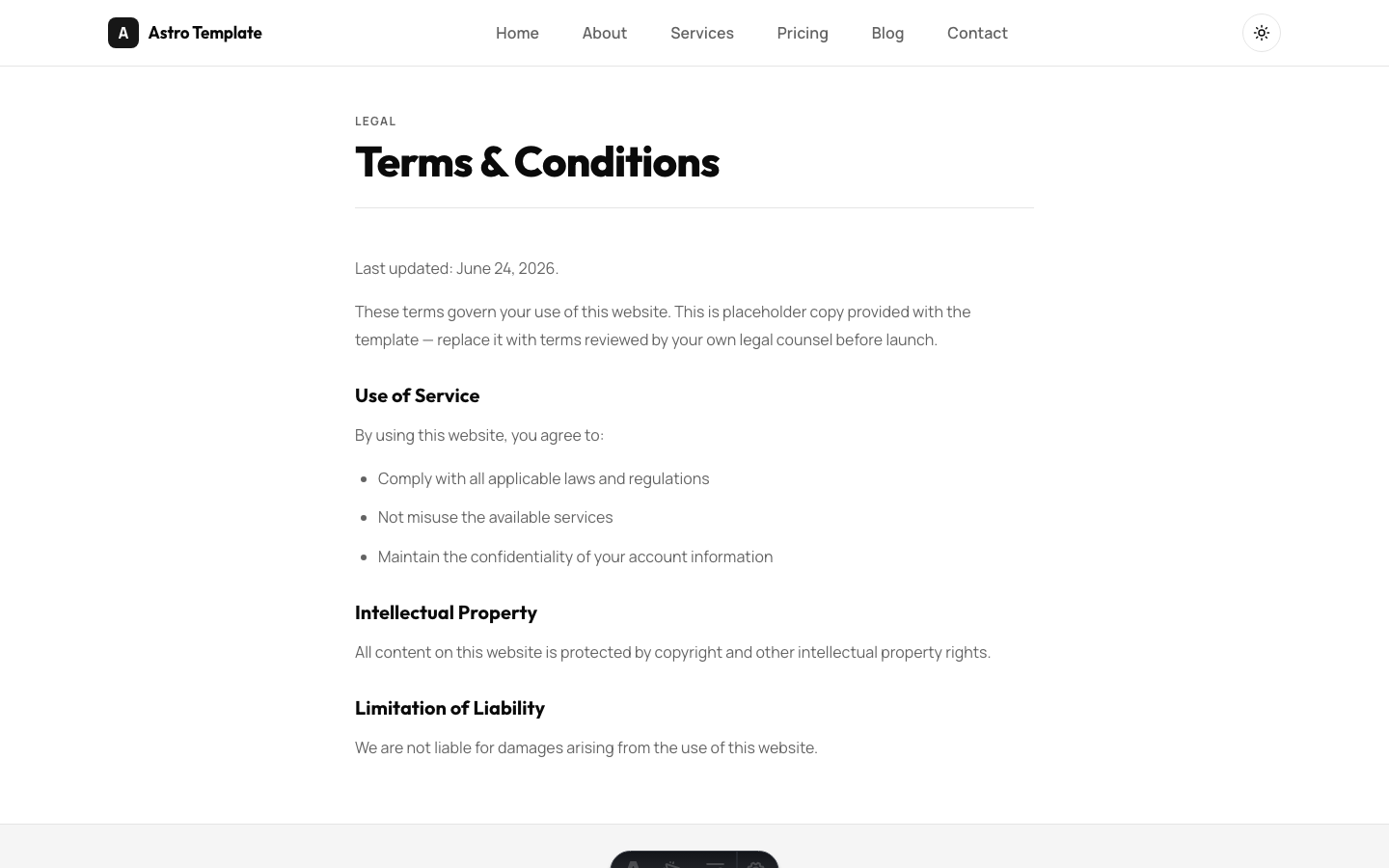 Cloudflare-Style SaaS Site website template — page 9