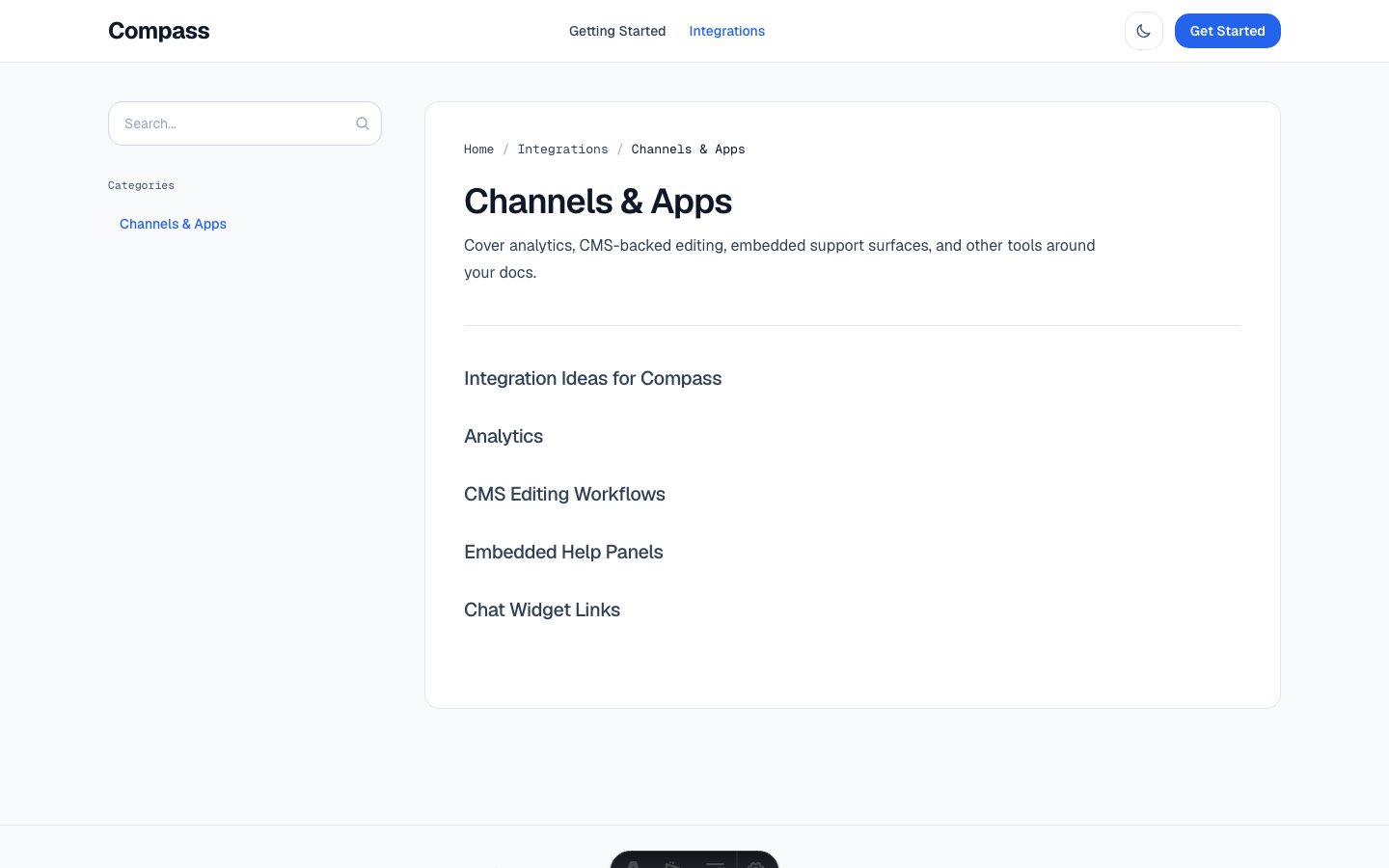 Compass website template — page 7