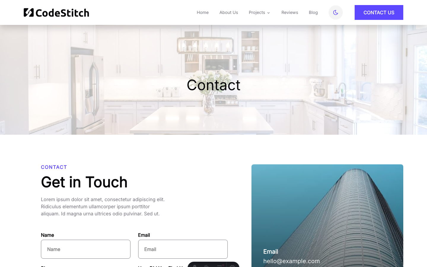 Decap CMS Portfolio website template — page 5