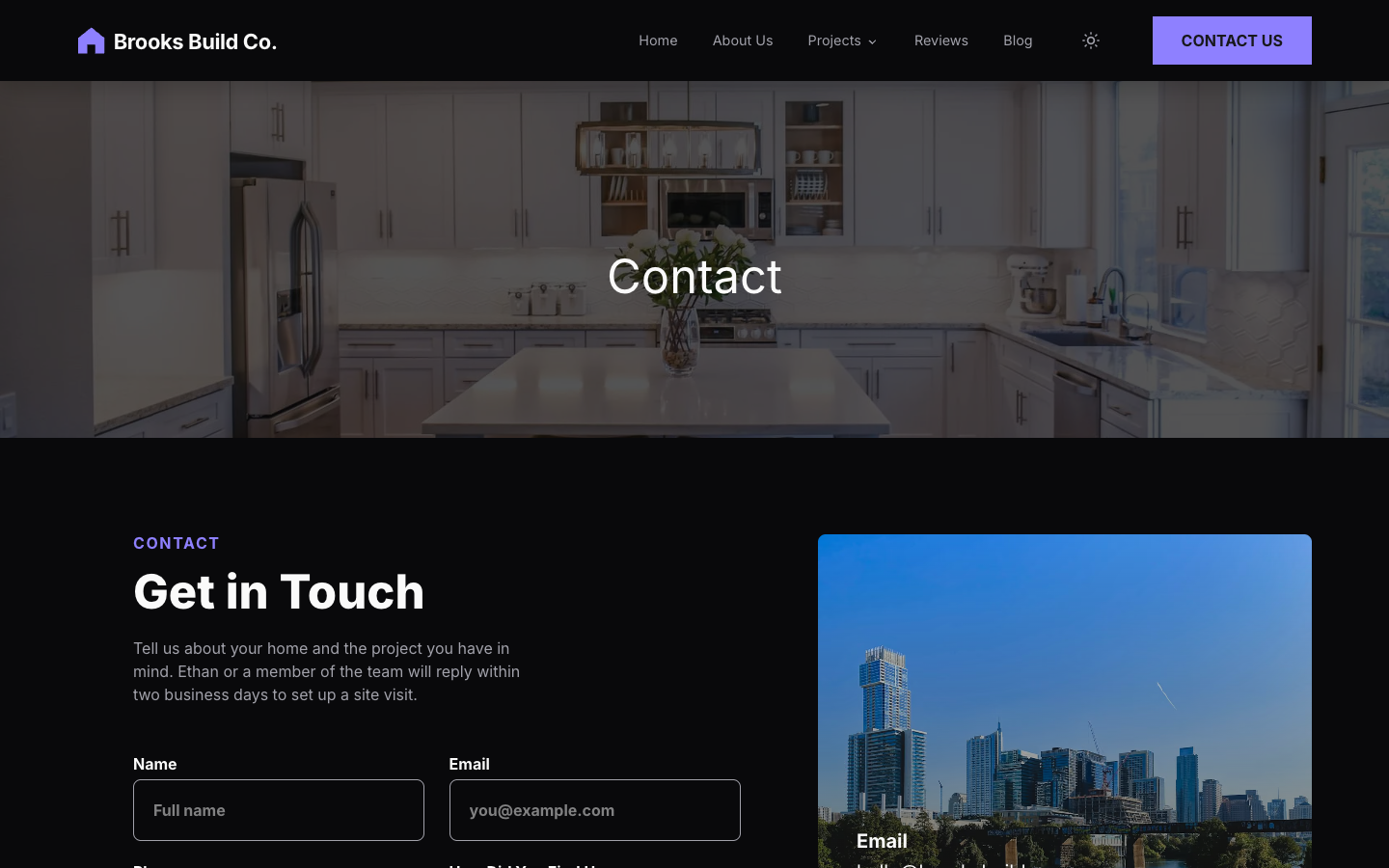 Decap CMS Portfolio website template preview 5
