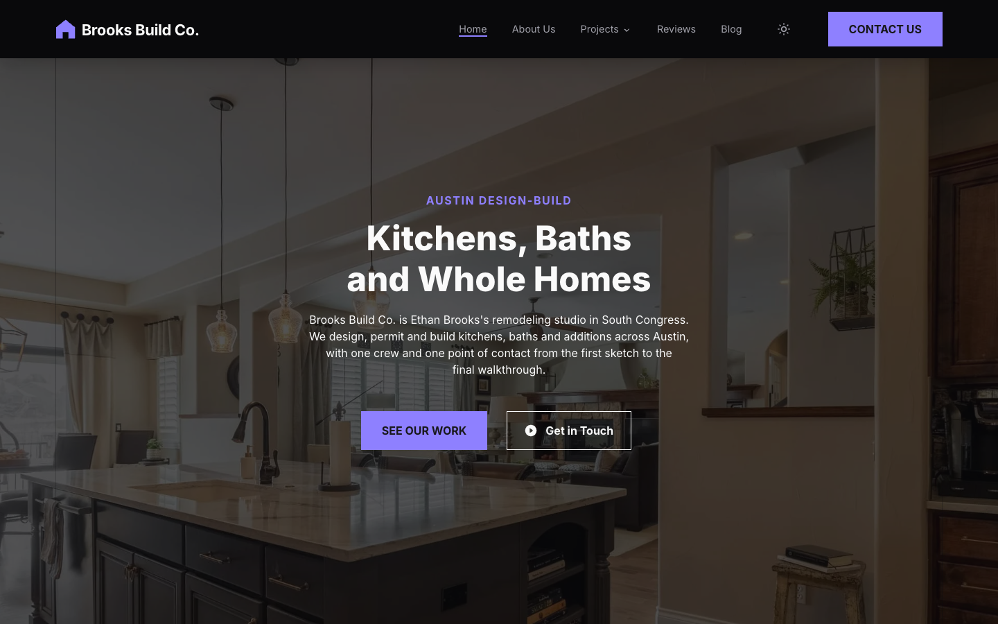 Decap CMS Portfolio website template preview 2