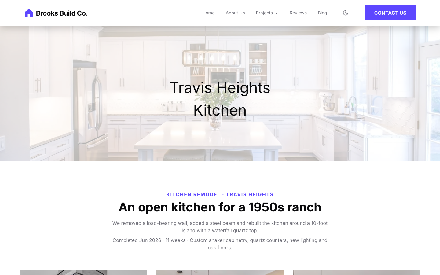 Decap CMS Portfolio website template preview 6