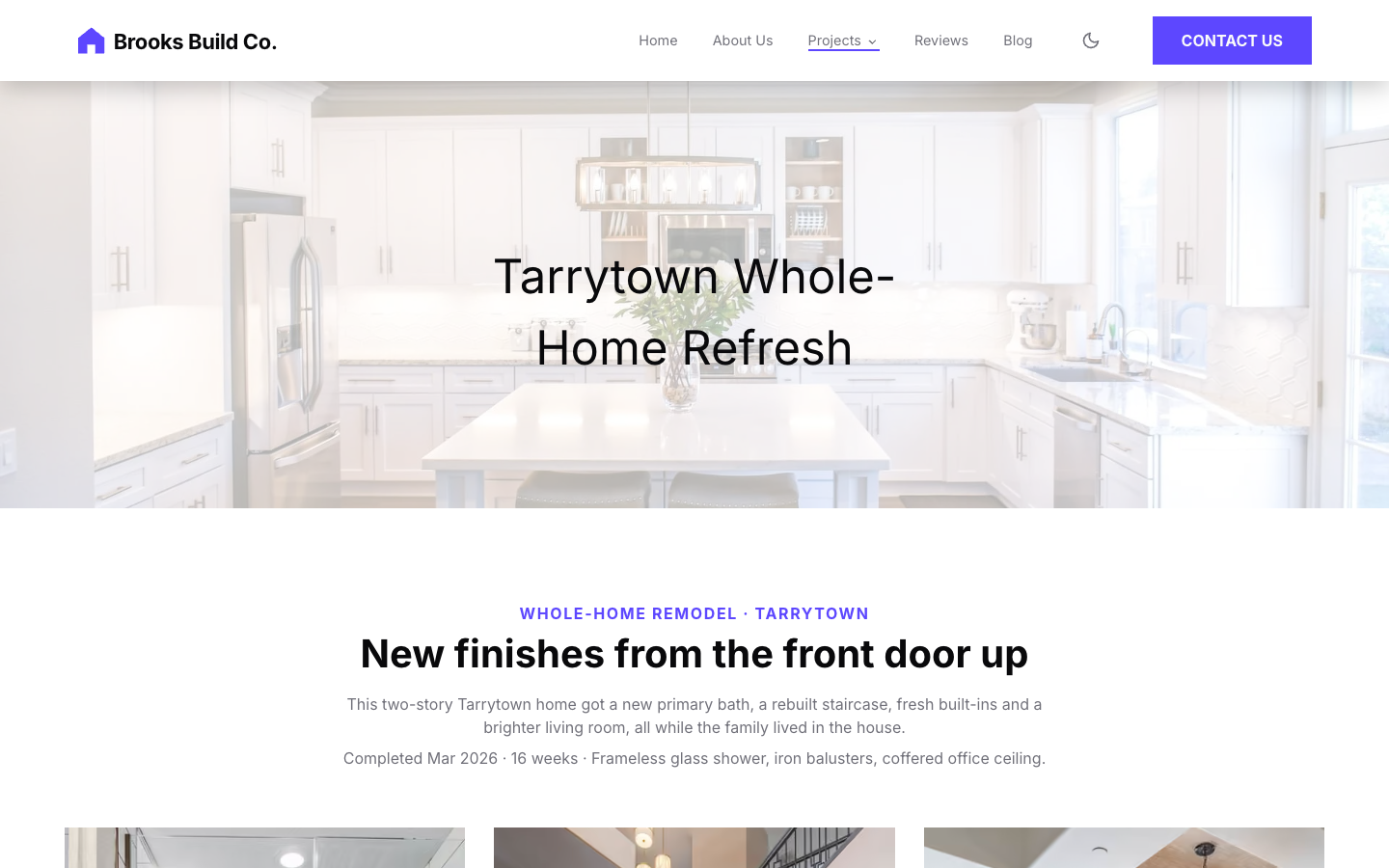 Decap CMS Portfolio website template preview 7