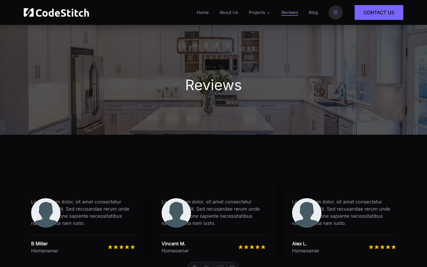 Decap CMS Portfolio website template — page 9