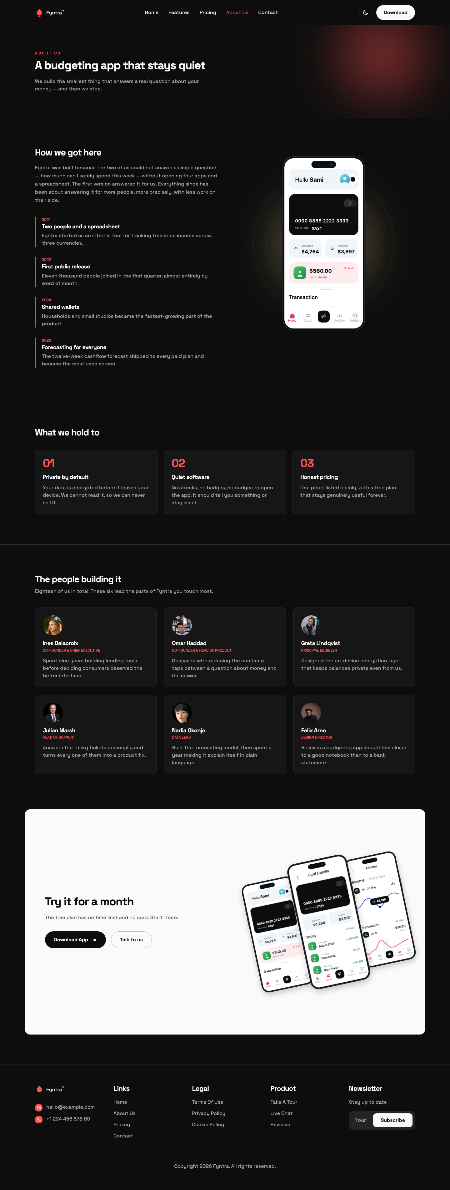 Fyntra website template preview 6
