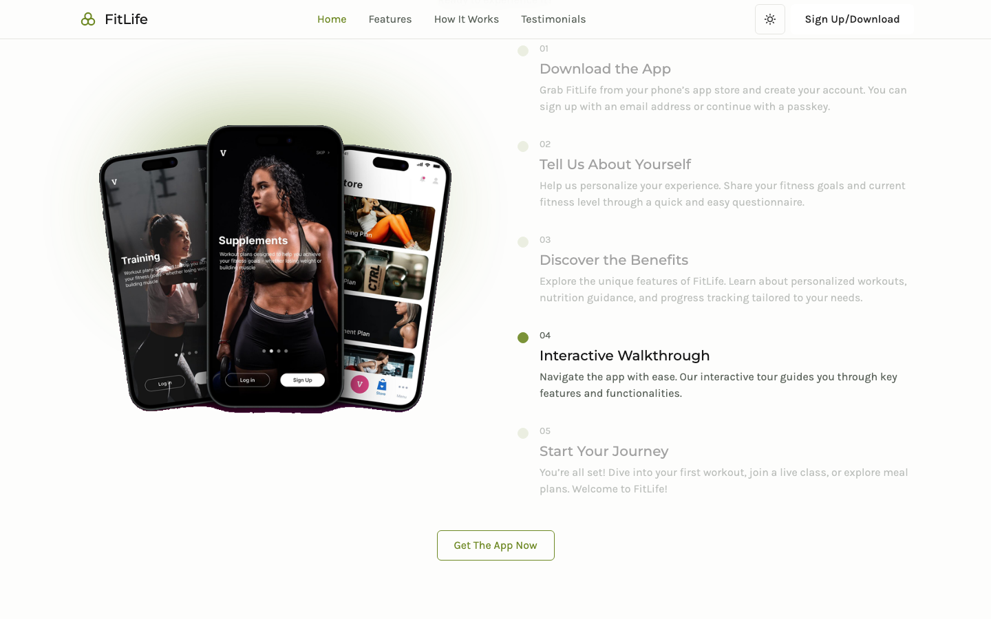FitLife website template preview 5