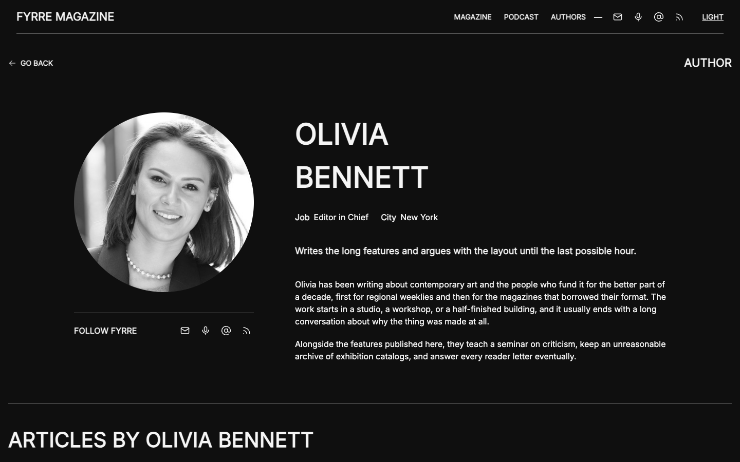 Fyrre website template preview 3
