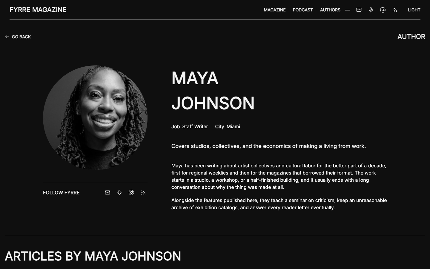 Fyrre website template preview 4