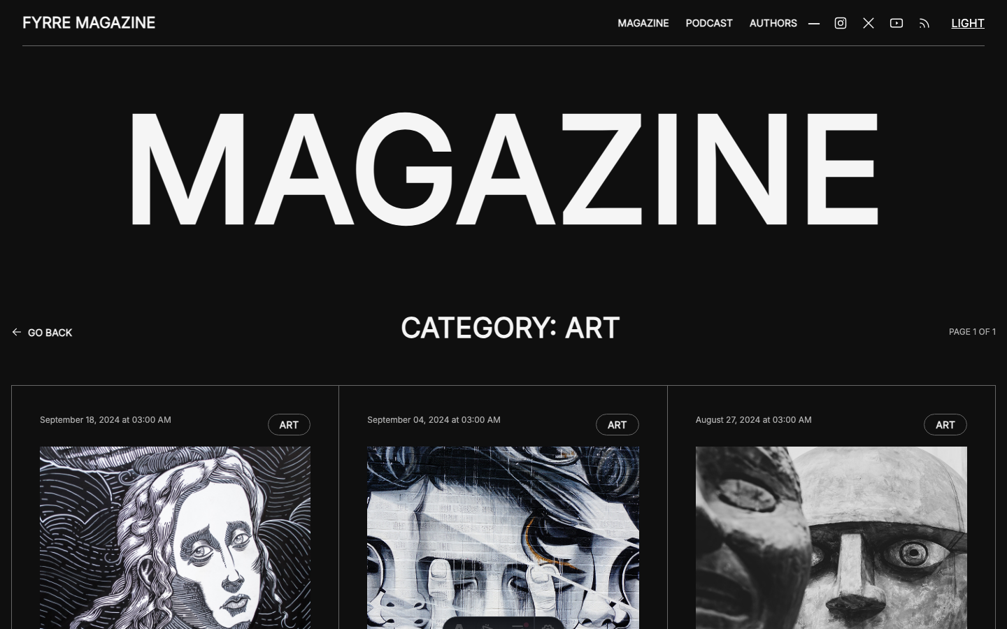 Fyrre website template — page 6