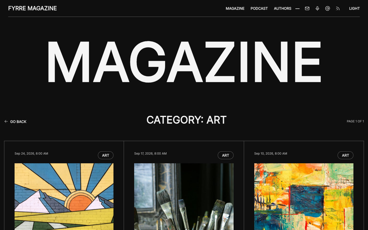 Fyrre website template preview 6