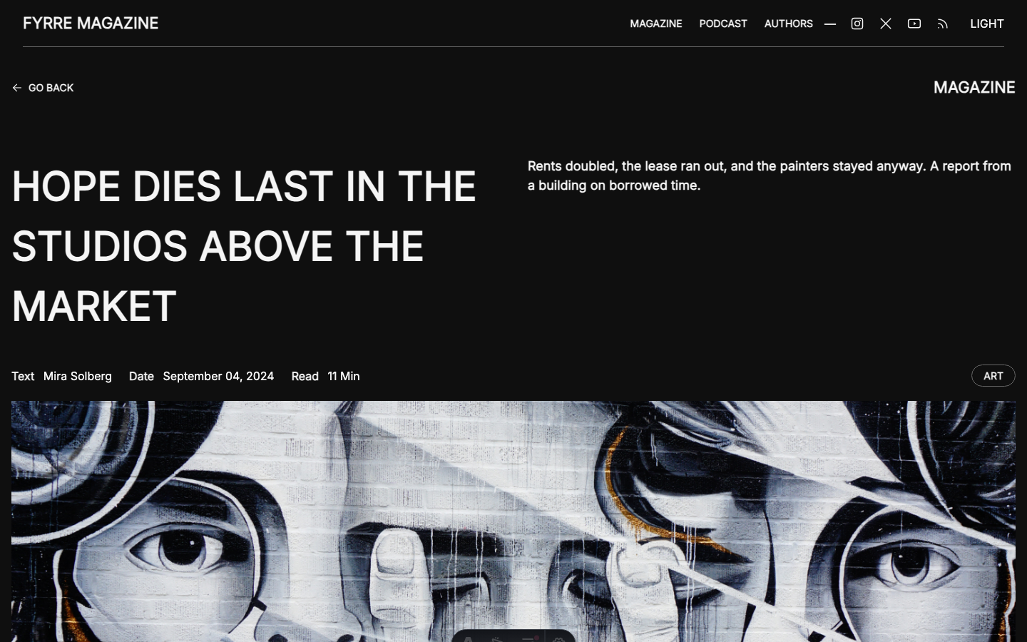 Fyrre website template — page 7