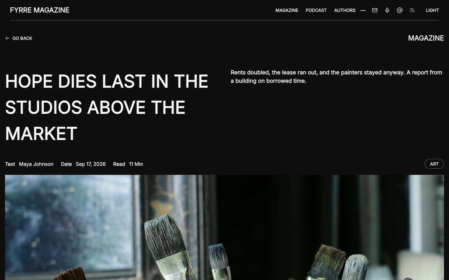 Fyrre website template preview 7