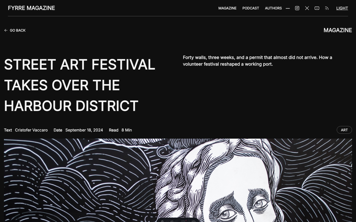 Fyrre website template — page 8