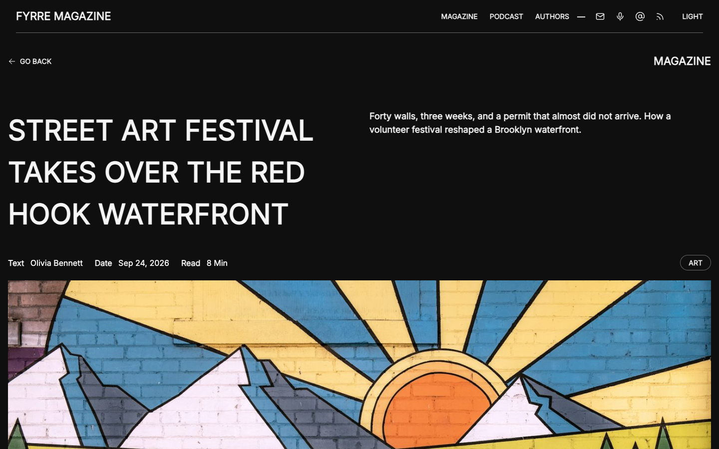 Fyrre website template preview 8