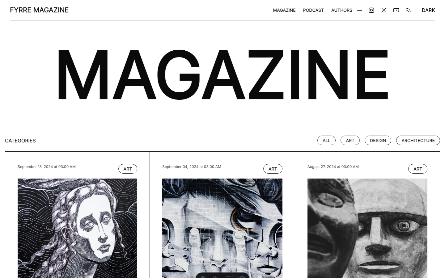 Fyrre website template — page 9