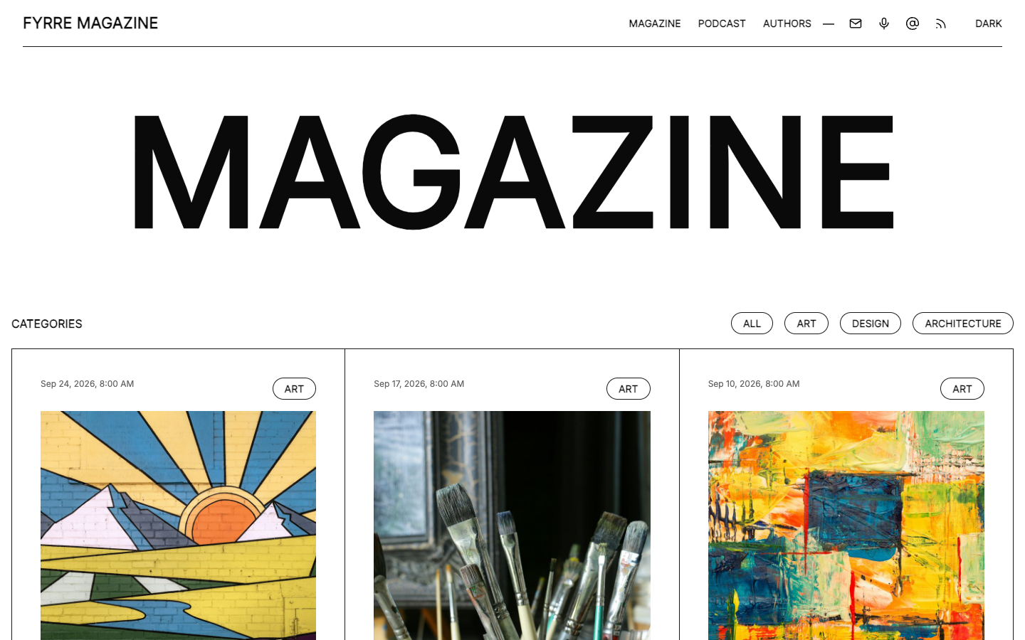 Fyrre website template preview 9