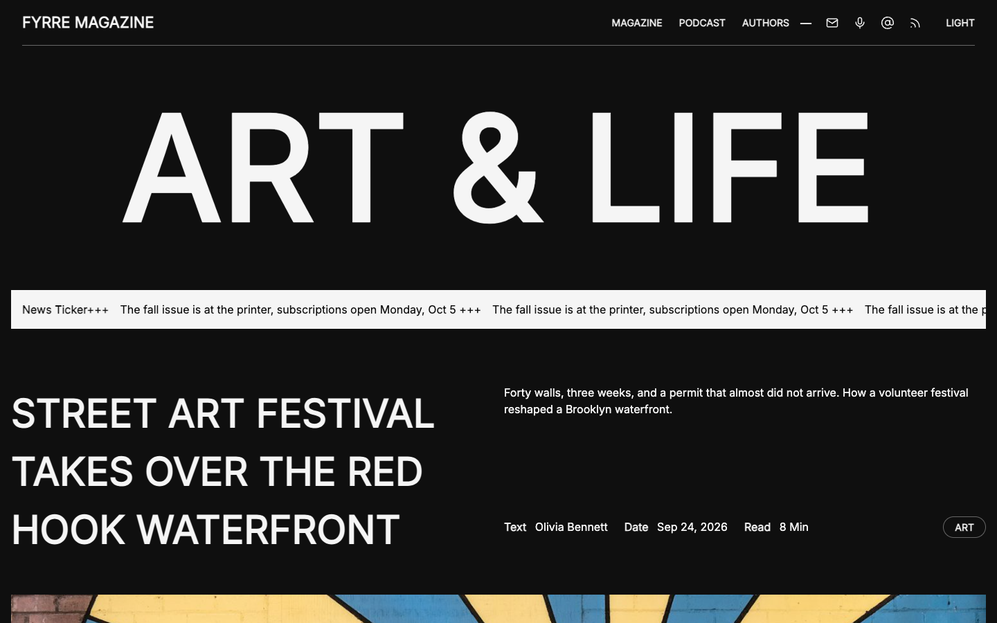 Fyrre website template preview 2