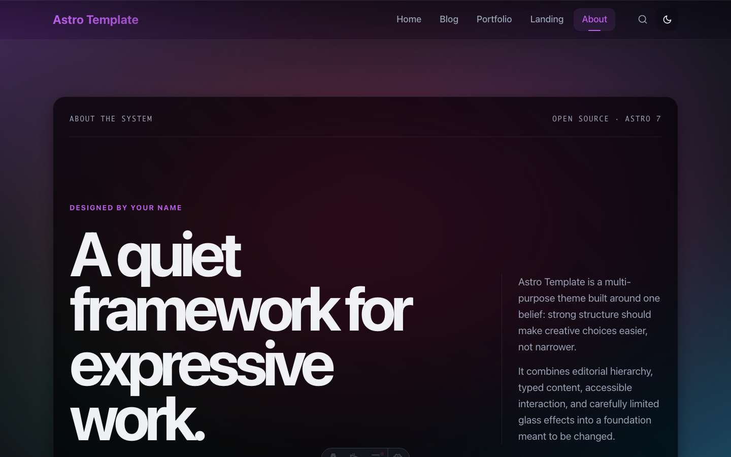 Haze website template — page 3