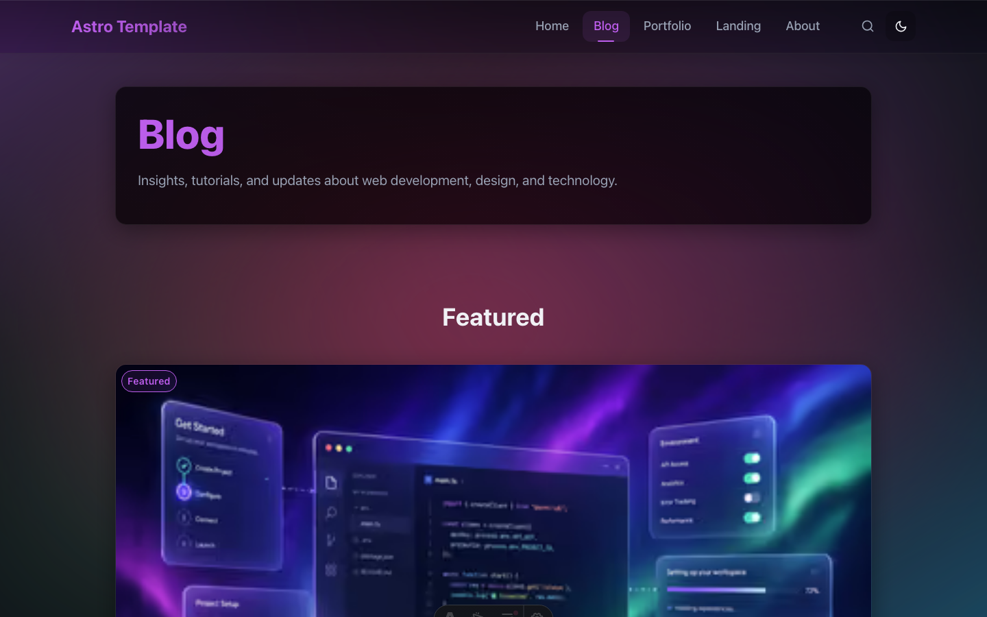 Haze website template — page 4