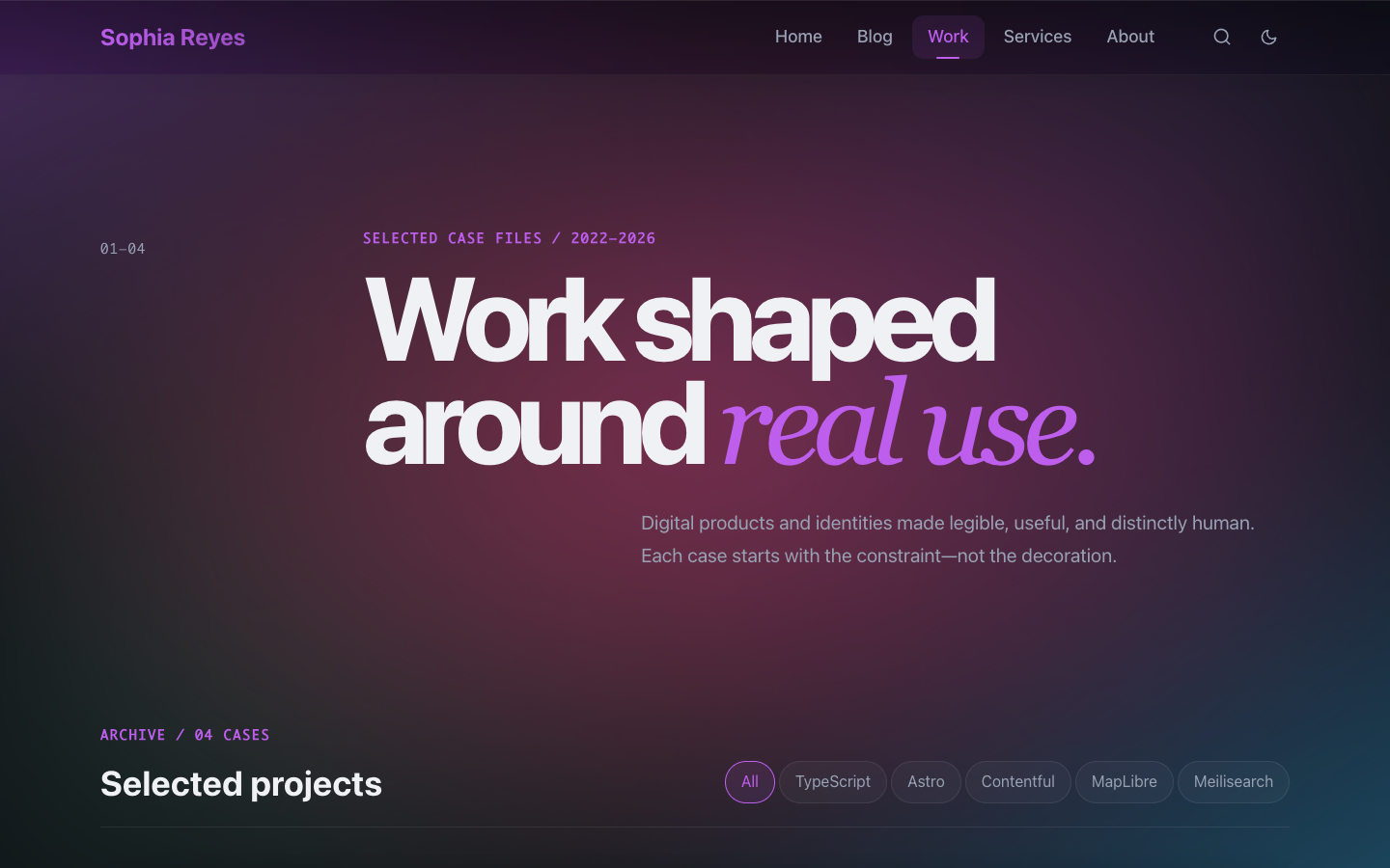 Haze website template preview 6