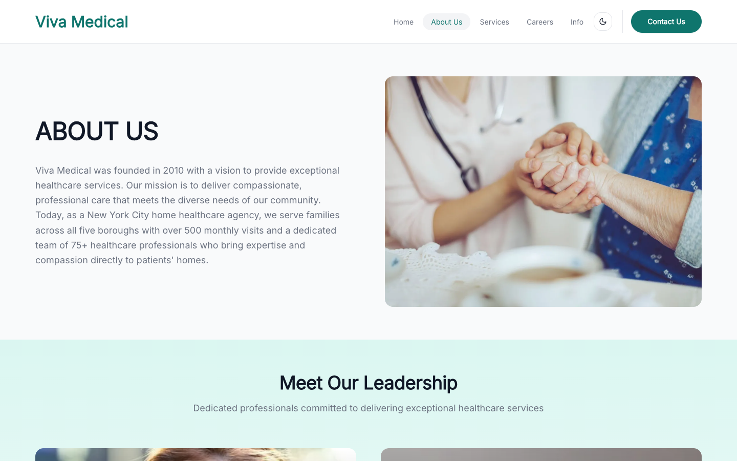 Viva Medical website template preview 3