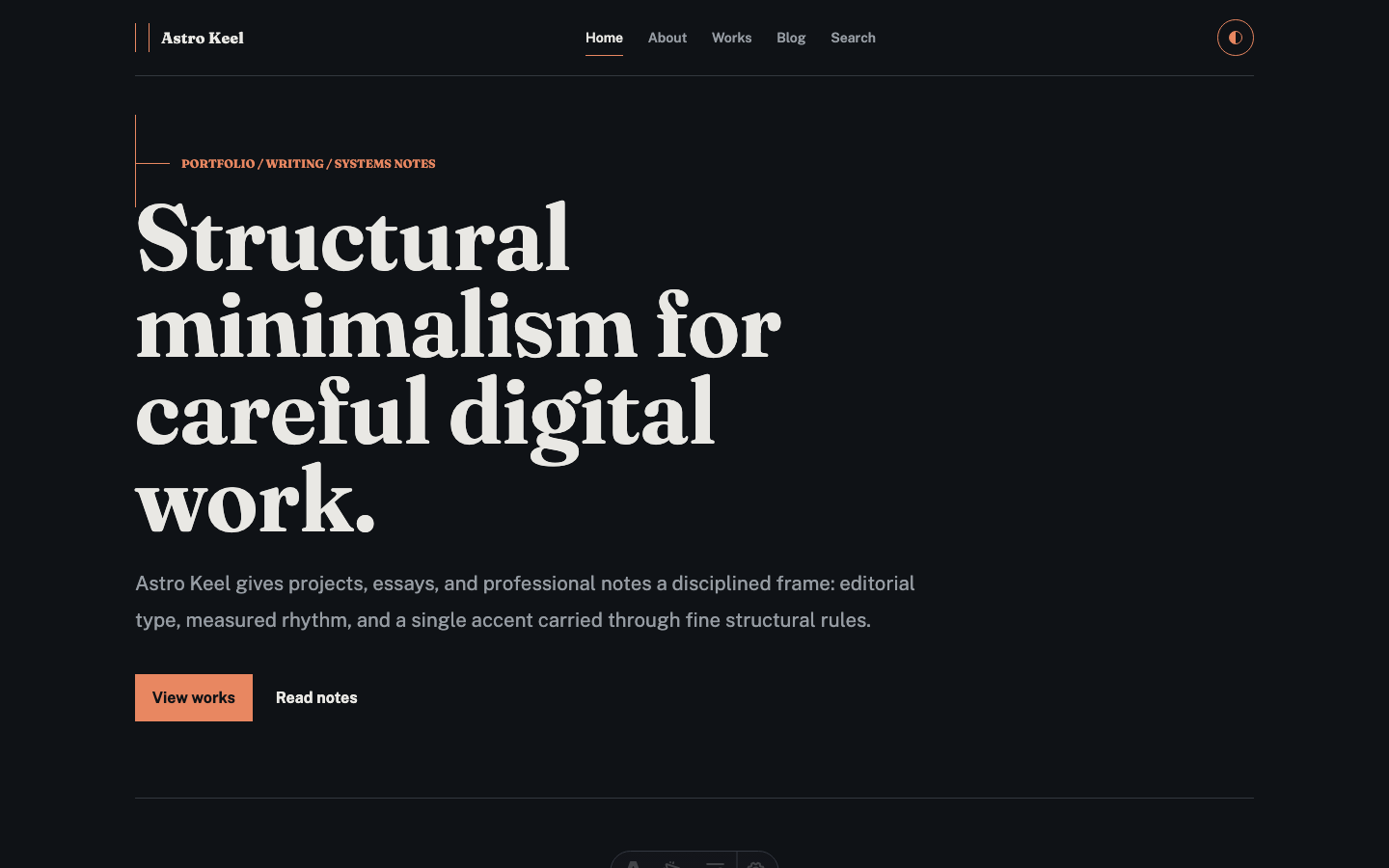 Keel website template — page 2