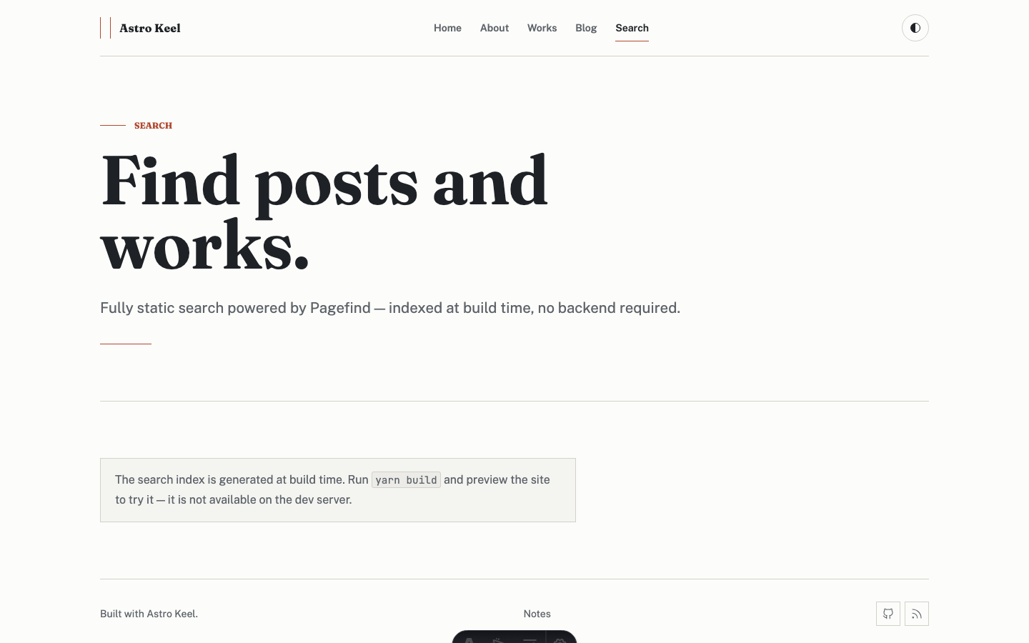 Keel website template — page 6