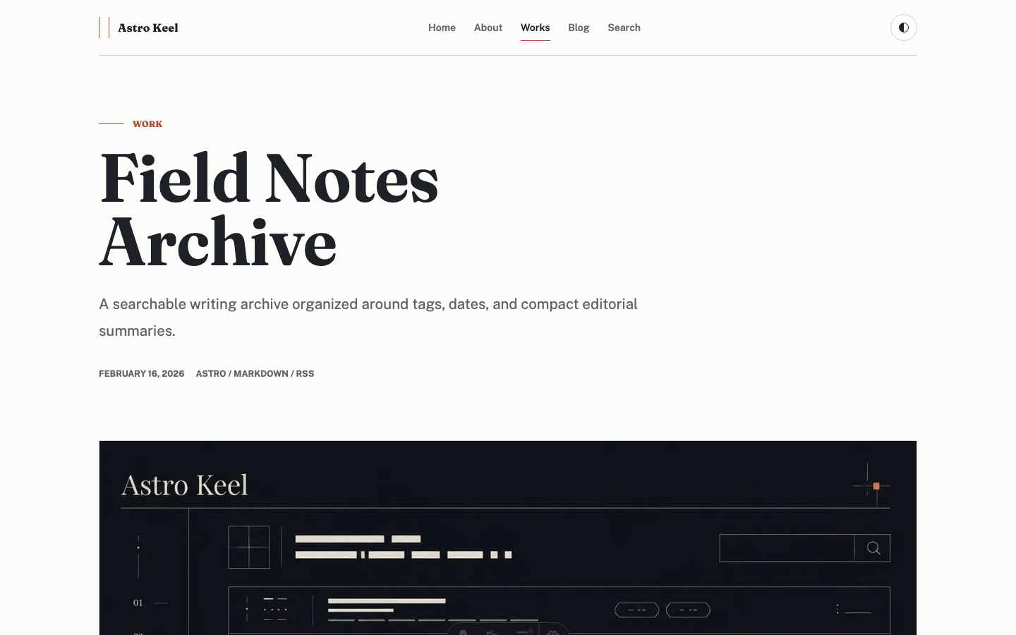 Keel website template — page 8